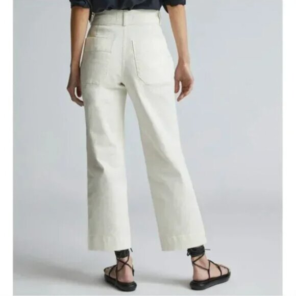 NWT Everlane The Organic Straight Leg Pant Womens 10 Bone - Picture 5 of 15